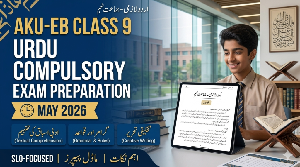 AKU-EB Class 9 Urdu Compulsory Exam Preparation May 2026